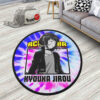 Kyouka Jirou Round Rug Custom Tie Dye Style Anime Room Mats