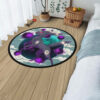 Pokemon Umbreon Round Rug Custom Cloudy Sky Anime Room Mats