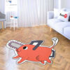 Chainsaw Dog Shaped Rug Custom Decor For Room Mat Quality Carpet