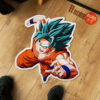 Dragon Ball Goku Blue Shaped Rug Custom Anime Mats Room Decor Quality Carpets