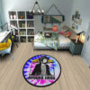 Kyouka Jirou Round Rug Custom Tie Dye Style Anime Room Mats