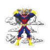 All Might Shaped Rug Custom Moon Clouds Anime Room Decor