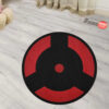 Izuna Mangekyou Shaped Rugs Custom Anime For Room Mats Decor