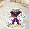 All Might Shaped Rug Custom Moon Clouds Anime Room Decor