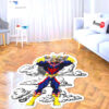 All Might Shaped Rug Custom Moon Clouds Anime Room Decor