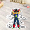 Dragon Ball Bardock Shaped Rug Custom Moon Clouds Anime Room Decor