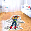 Dragon Ball Bardock Shaped Rug Custom Moon Clouds Anime Room Decor