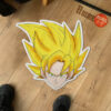 Dragon Ball Goku SSJ Shaped Rugs Custom Anime Room Mats