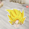 Dragon Ball Goku SSJ Shaped Rugs Custom Anime Room Mats