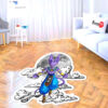 Dragon Ball Beerus Shaped Rug Custom Moon Clouds Anime Room Decor