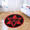 Sasuke Eternal Mangekyou Shaped Rugs Custom For Room Decor Mat Quality Carpet