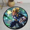 Dragon Ball Vegeta SSJ Skill Round Rug Custom Anime Room Mats