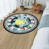 Pokemon Squirtle Round Rug Custom Anime Room Mats