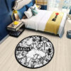 Akaza Manga Round Rug Custom Anime Room Mats