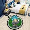 Dragon Ball Vegeta Blue Shaped Rug Custom Anime Room Decor