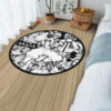 Akaza Manga Round Rug Custom Anime Room Mats