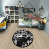 Obanai Iguro Manga Round Rug Custom Anime Room Mats