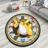 Pokemon Ampharos Round Rug Custom Anime Room Mats