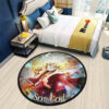 Luffy Son God Round Rug Custom Anime Room Mats