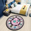 Pokemon Jigglypuff Round Rug Custom Anime Room Mats