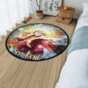 Luffy Son God Round Rug Custom Anime Room Mats