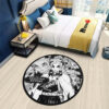 Kyoujurou Rengoku Manga Round Rug Custom Anime Room Mats