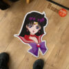 Sailor Mars Shaped Rug Custom Anime Sailor Moon Room Decor Mat Quality Carpet