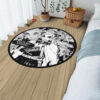 Kyoujurou Rengoku Manga Round Rug Custom Anime Room Mats