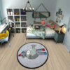 Pokemon Magnemite Round Rug Custom Anime Rug Floor Mats