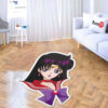 Sailor Mars Shaped Rug Custom Anime Sailor Moon Room Decor Mat Quality Carpet