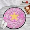 Pink Magic Circles Round Rug Custom Cardcaptor Sakura Anime Room Mats