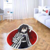 Obanai Iguro Shaped Rug Custom Anime Room Decor Mat Quality Carpet