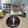 Albedo Round Rug Custom Overlord Anime Room Mats