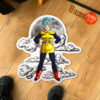 Dragon Ball Bulma Shaped Rug Custom Moon Clouds Anime Room Decor