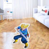 Dragon Ball Trunks Super Saiyan Shaped Rug Custom Anime Mats Room Decor Quality Carpets