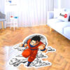 Dragon Ball Gohan Shaped Rug Custom Moon Clouds Anime Room Decor