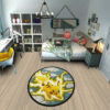 Pokemon Pikachu Round Rug Custom Cloudy Sky Anime Room Mats