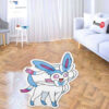 Pokemon Sylveon Shaped Rug Custom Anime Mats Room Decor Quality Carpets