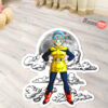 Dragon Ball Bulma Shaped Rug Custom Moon Clouds Anime Room Decor