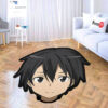 Kazuto Kirigaya Shaped Rugs Custom Anime Sword Art Online Room Mats