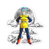 Dragon Ball Bulma Shaped Rug Custom Moon Clouds Anime Room Decor