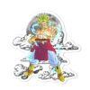 Dragon Ball Broly Shaped Rug Custom Moon Clouds Anime Room Decor