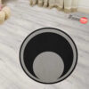 Dark Moon Shaped Rugs Custom For Room Decor Mat Quality Carpet