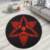 Sasuke Eternal Mangekyou Round Rug Custom Anime Room Mats