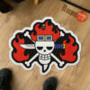 Kid Pirates Flag Shaped Rugs Custom For Room Decor Mat Quality Carpet