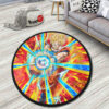 Dragon Ball Goku SSJ Skill Round Rug Custom Anime Room Mats