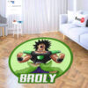 Dragon Ball Broly Shaped Rug Custom Anime Room Mats