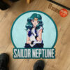 Sailor Neptune Shaped Rug Custom Anime Sailor Moon Room Mats