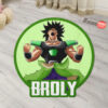 Dragon Ball Broly Shaped Rug Custom Anime Room Mats