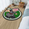 Dragon Ball Goku Black Rose Shaped Rug Custom Anime Room Decor